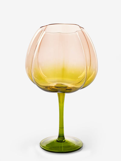 Rockett St George Grønn/Støvet Rosa Deco Blomsterglass Sett med 2 Gin-glass