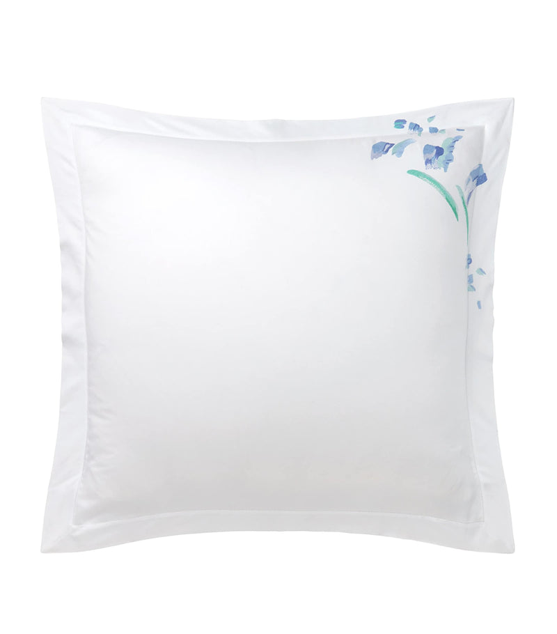Yves Delorme Couture Pima Cotton Abysses Square Oxford Pillowcase Pair (65cm x 65cm)