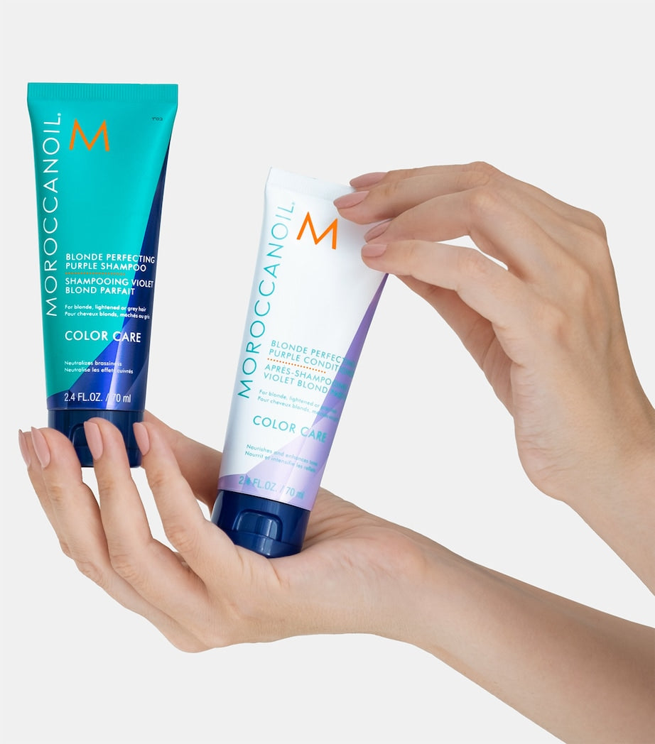 Moroccanoil blonde perfecting purple shampoo 200ml, imported from the UK