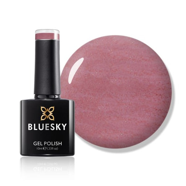 Bluesky gel polish Amelia glittery pink - British product