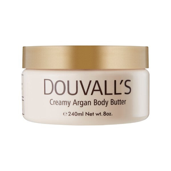 Douvalls Organic Argan Body Butter Unscented 240ml - British product