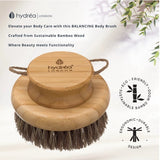 Hydréa London bamboo body brush with natural bristles, UK version