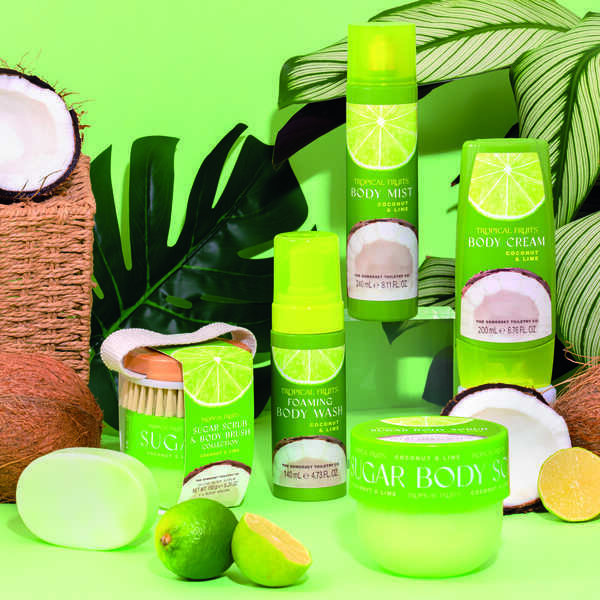 Tropical Fruits foaming body wash Coconut and Lime 140ml (British brand)