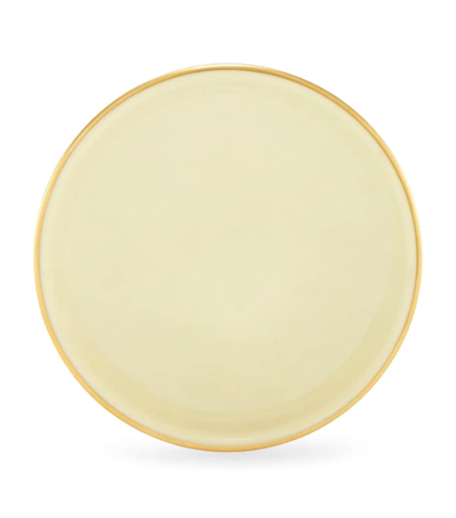 GINORI 1735 porcelain butter dish Giallo 10cm, UK version