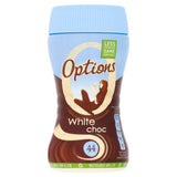 Options Instant Belgian Hot White Chocolate Drink 220g, imported from the UK
