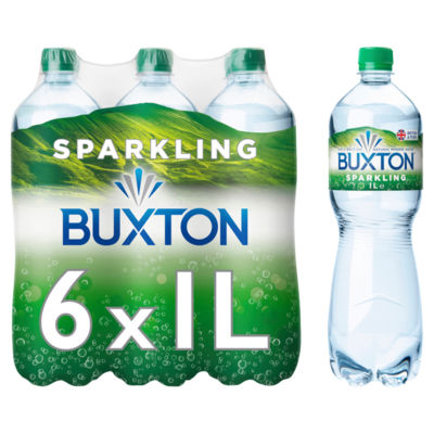 Buxton sparkling mineral water multipack 6x1L - British product