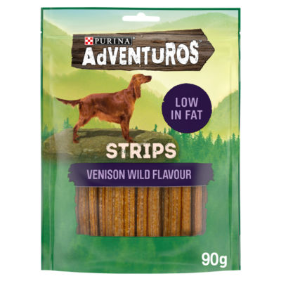 Purina Adventuros venison dog treats 90g - British product