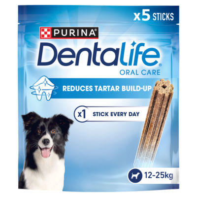 Dentalife Medium Chicken Dog Dental Chews 5 Sticks - British product