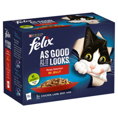 Felix As Good As It Looks Meaty Selection in Jelly Wet Cat Food 12x85g