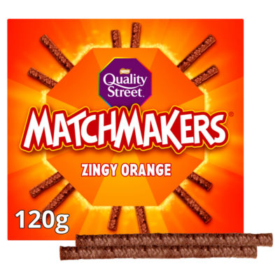 Quality Street orange chocolate sticks 120g, imported from the UK