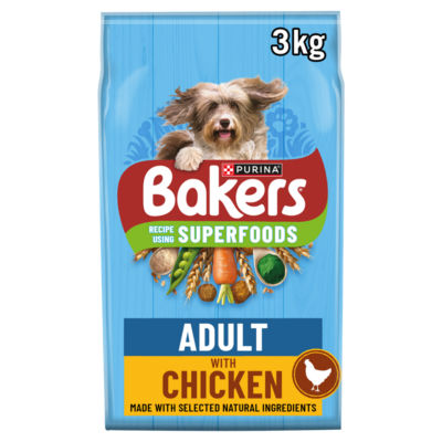 Bakers dry dog food chicken with vegetables 3kg - British product