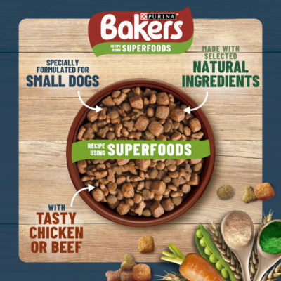 Bakers small dog chicken dry dog food 2.85kg - British product