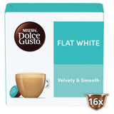 Nescafé Dolce Gusto Flat White coffee pods x16, imported from the UK