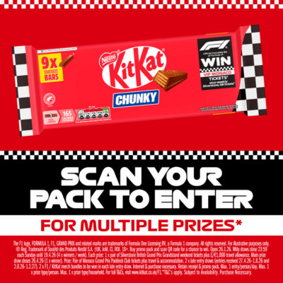 Kit Kat Chunky Snacksize milk chocolate bar 288g multipack, UK version