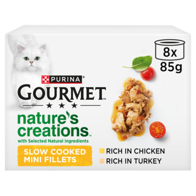 GOURMET wet cat food poultry 8x85g - British product