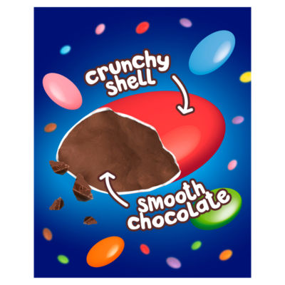 Smarties milk chocolate sharing bag with colorful sugar shells 105g (British brand)