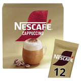 Nescafe Cappuccino Instant Coffee 12 x 15.5g Sachets, imported from the UK