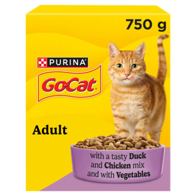 Go Cat chicken and duck dry cat food 750g, UK version