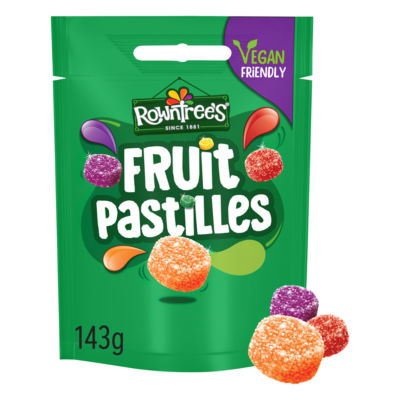 Rowntree's fruit pastilles sweets 143g sharing bag, imported from the UK