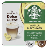 Starbucks Madagascar Vanilla Macchiato coffee pods x12 (British brand)