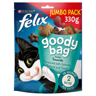 Felix salmon pollock trout cat treats 330g - British product