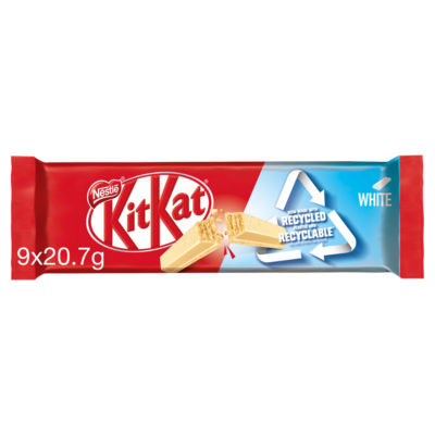 Kit Kat 2 finger white chocolate biscuit bar 186.3g multipack, UK version