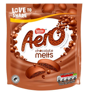 Aero Melts milk chocolate sharing bag 92g - British product