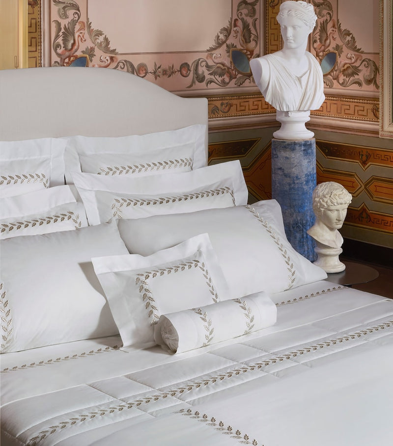 Pratesi Federico bolster sham boudoir pillowcase 13cm x 41cm, imported from the UK