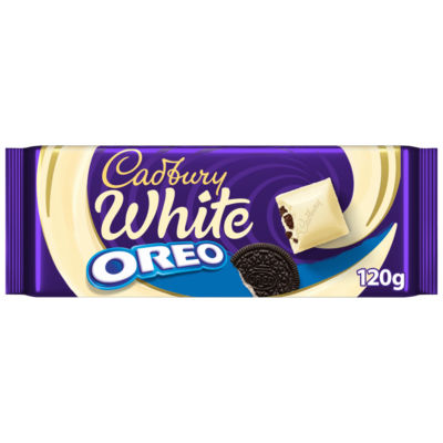 Cadbury White Oreo chocolate bar 120g - British product