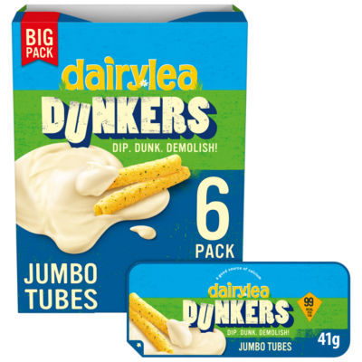Dairylea Dunkers Jumbo Tubes Cheese Snack Multipack (6 x 41g)