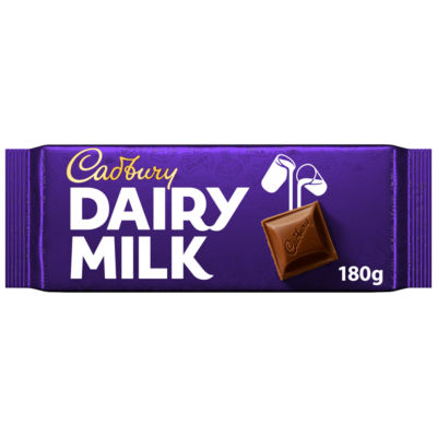 Cadbury Dairy Milk Classic milk chocolate bar 180g - British product