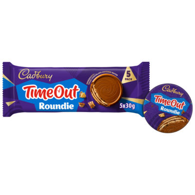 Cadbury Timeout Roundie milk chocolate wafer biscuit bars 150g - British product