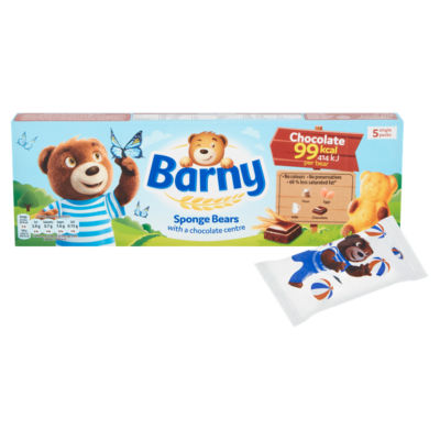 Barny Chocolate Soft Baked Bears 125g - British product