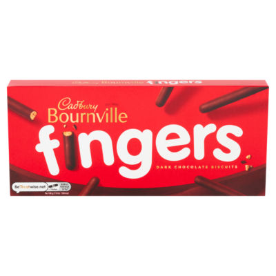 Cadbury Bournville Fingers dark chocolate biscuit bars 114g - British product
