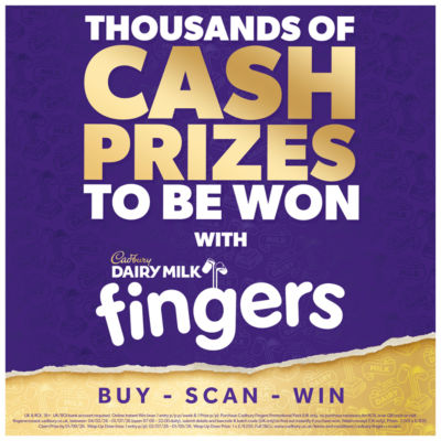 Cadbury Dairy Milk Fingers Milk Chocolate Coated Biscuits 189g - British product