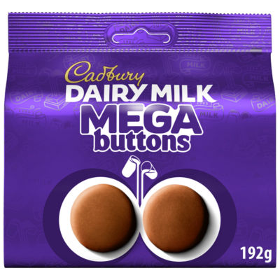 Cadbury Mega Buttons milk chocolate buttons 192g - British product