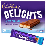 Cadbury Delights chocolate bar salted caramel 110g - British product