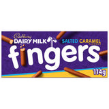 Cadbury Dairy Milk Fingers salted caramel biscuits 114g - British product