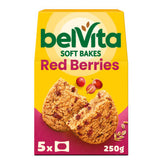 Belvita Soft Bakes Red Berries cereal snack bars 250g multipack - British product