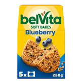 Belvita Soft Bakes Blueberry Cereal Snack Bars 250g - British product