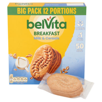 Belvita Melk & Korn Frokostkjeks Snack Bar Multipack 540g