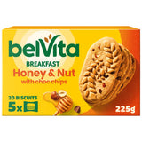 belVita honey nut chocolate breakfast biscuits 225g - British product