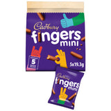 Cadbury Mini Fingers chocolate biscuit bars 96.5g multipack - British product
