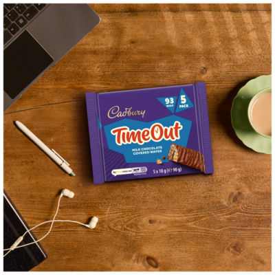Cadbury Timeout milk chocolate wafer bars 90g - British product