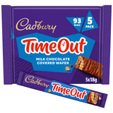 Cadbury Timeout milk chocolate wafer bars 90g - British product