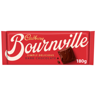 Cadbury Bournville Classic dark chocolate bar 180g - British product