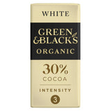 Green & Black's organic white chocolate bar 90g, UK version