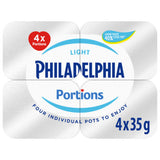 Philadelphia Light Soft Cheese Mini Tubs 140g, imported from the UK