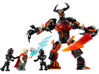 LEGO Thor vs. Surtur Construction Figure Building Set 245 Pieces