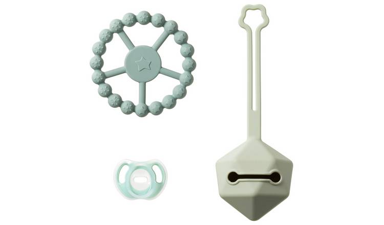 Tommee Tippee Silicone Dummy and Comfort Gift Set - Green GOODS Argos
